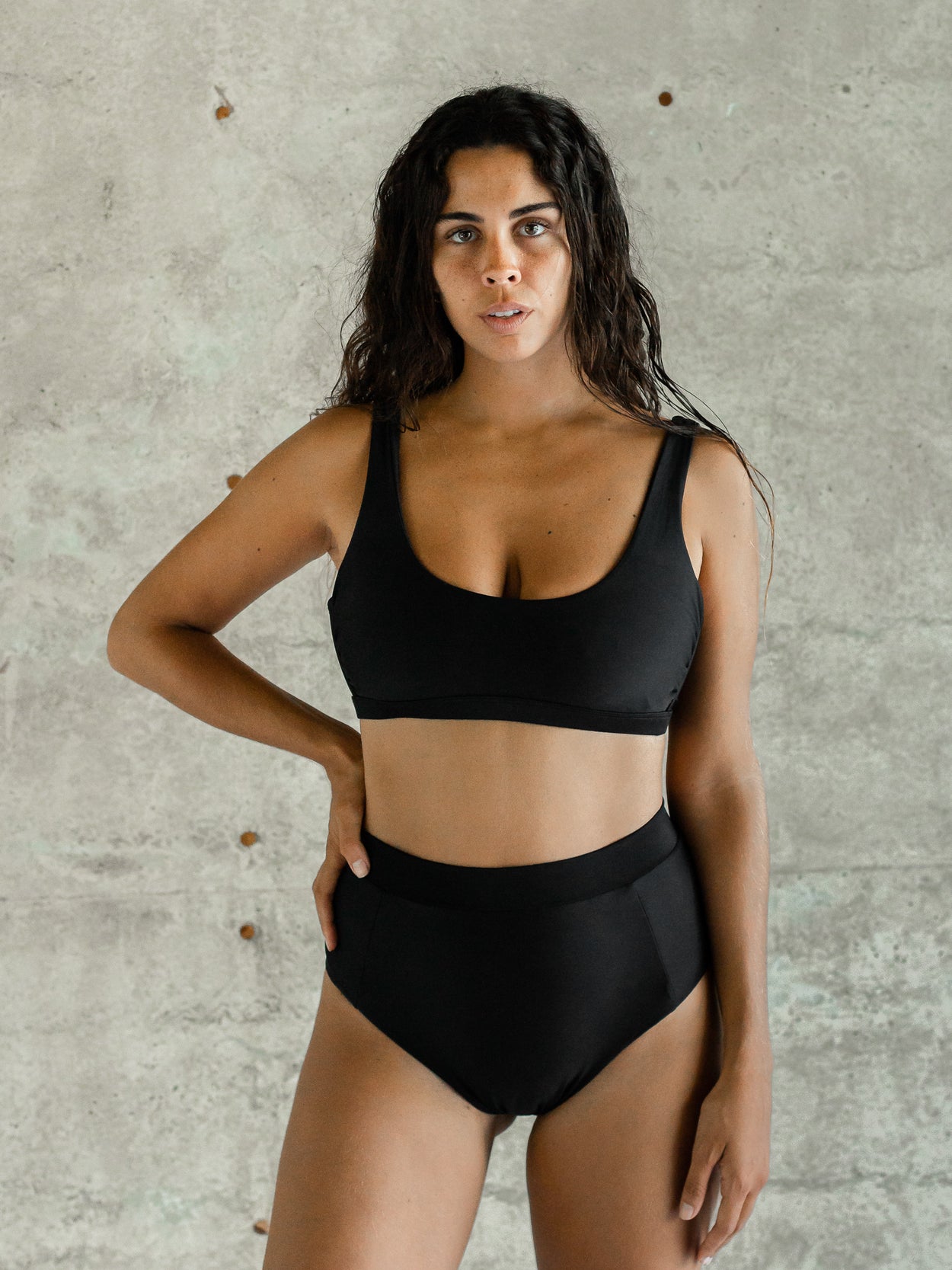 NIAS Eco Bralette Top | Black