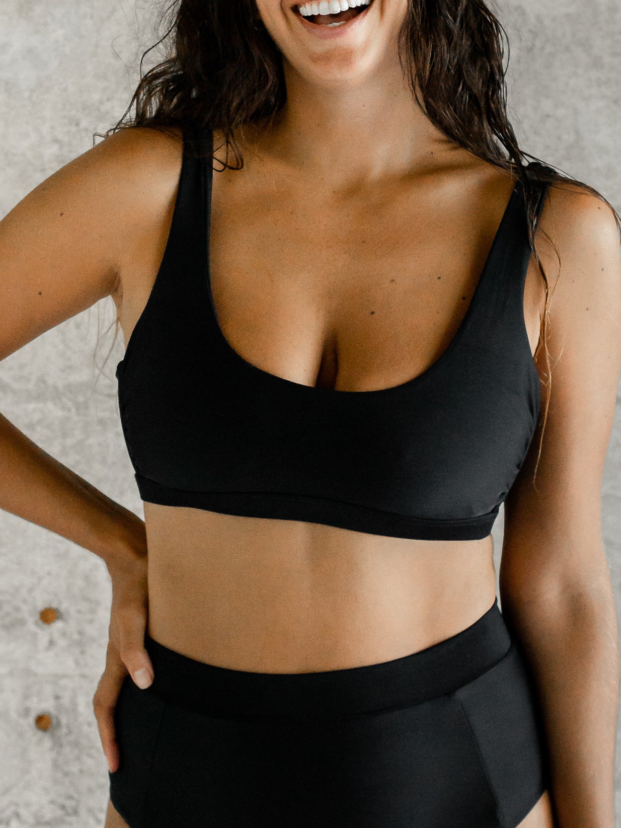 NIAS Eco Bralette Top | Black